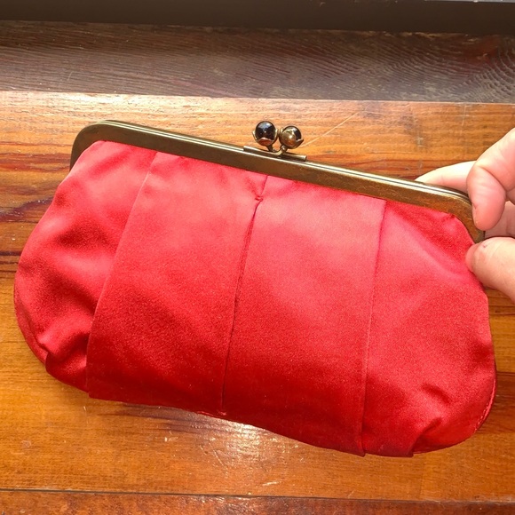 J. Crew Handbags - J. Crew Silk Kisslock Mini Wallet Clutch